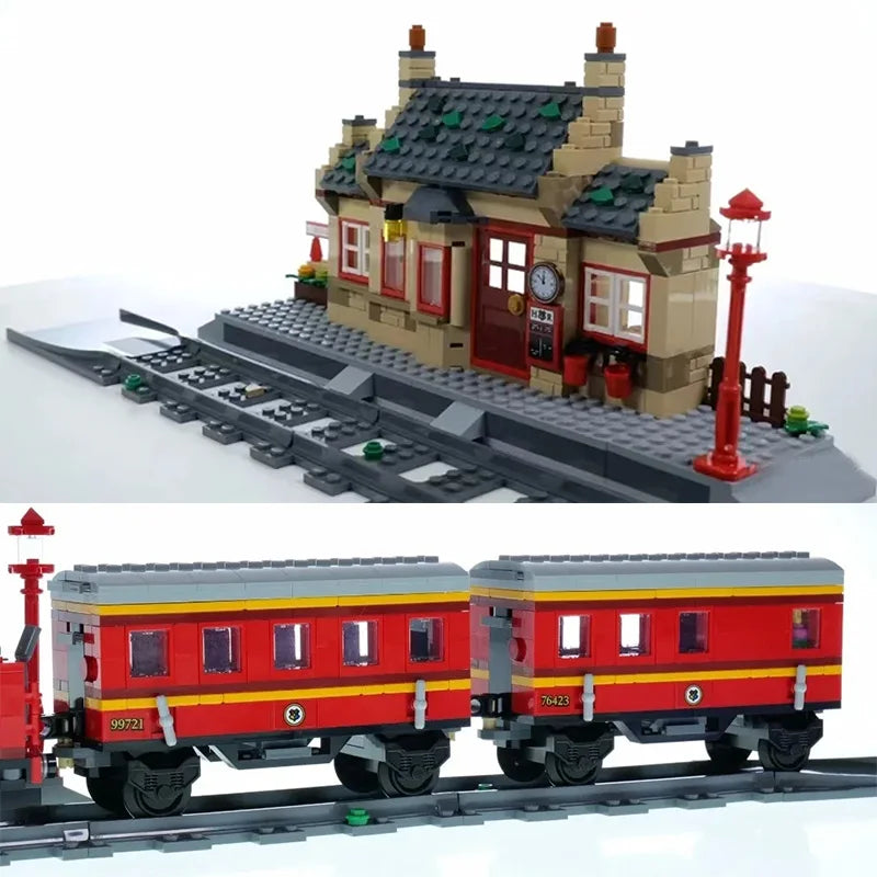 הוגסמיד רכבת + תחנת רכבת Train Station | Hogwarts Movie House Extension Building Blocks