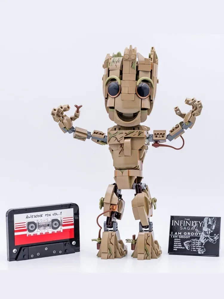 בייבי גרוט Guardians Galaxy | Marvel Baby Groot Building Blocks Toy
