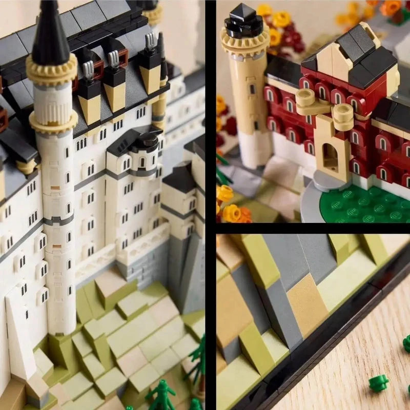 טירת נוישוונשטיין 3455 חלקים | Neuschwanstein Castle Building Blocks