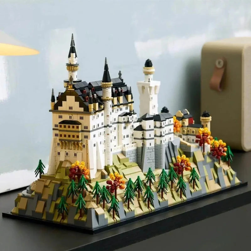 טירת נוישוונשטיין 3455 חלקים | Neuschwanstein Castle Building Blocks
