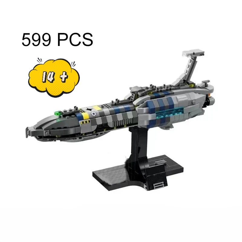 האנד הבלתי נראה 654 חלקים | Invisible Hand Spaceship Building Blocks