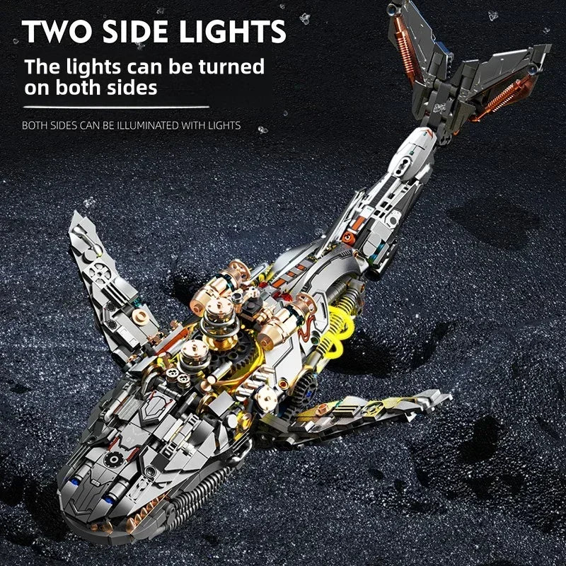 🐋 דגם לוויתן מכני להרכבה - עולמות הים מתעוררים לחיים!