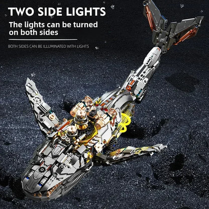 🐋 דגם לוויתן מכני להרכבה - עולמות הים מתעוררים לחיים!