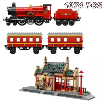 הוגסמיד רכבת + תחנת רכבת Train Station | Hogwarts Movie House Extension Building Blocks