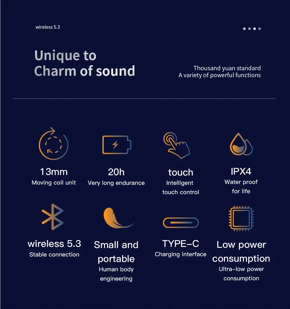 BOSEbye Air 7 Bluetooth Earphones TWS Touch Control HiFi Wireless Headphone Mic Noise Reduction Earbuds Waterproof Game Motion