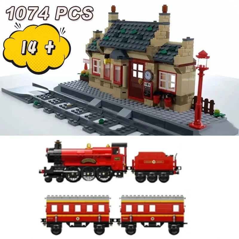 הוגסמיד רכבת + תחנת רכבת Train Station | Hogwarts Movie House Extension Building Blocks