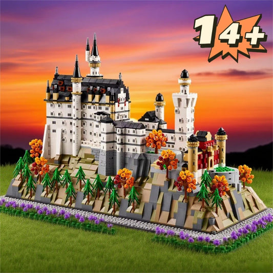 טירת נוישוונשטיין 3455 חלקים | Neuschwanstein Castle Building Blocks