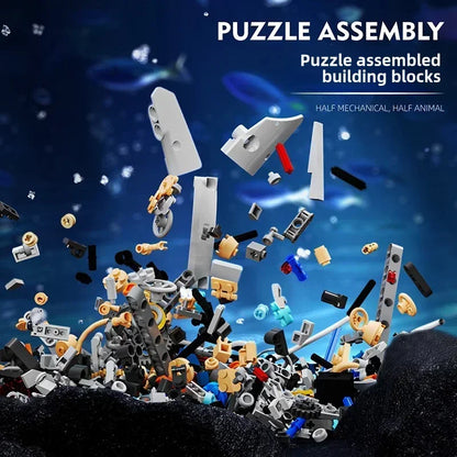 🐋 דגם לוויתן מכני להרכבה - עולמות הים מתעוררים לחיים!