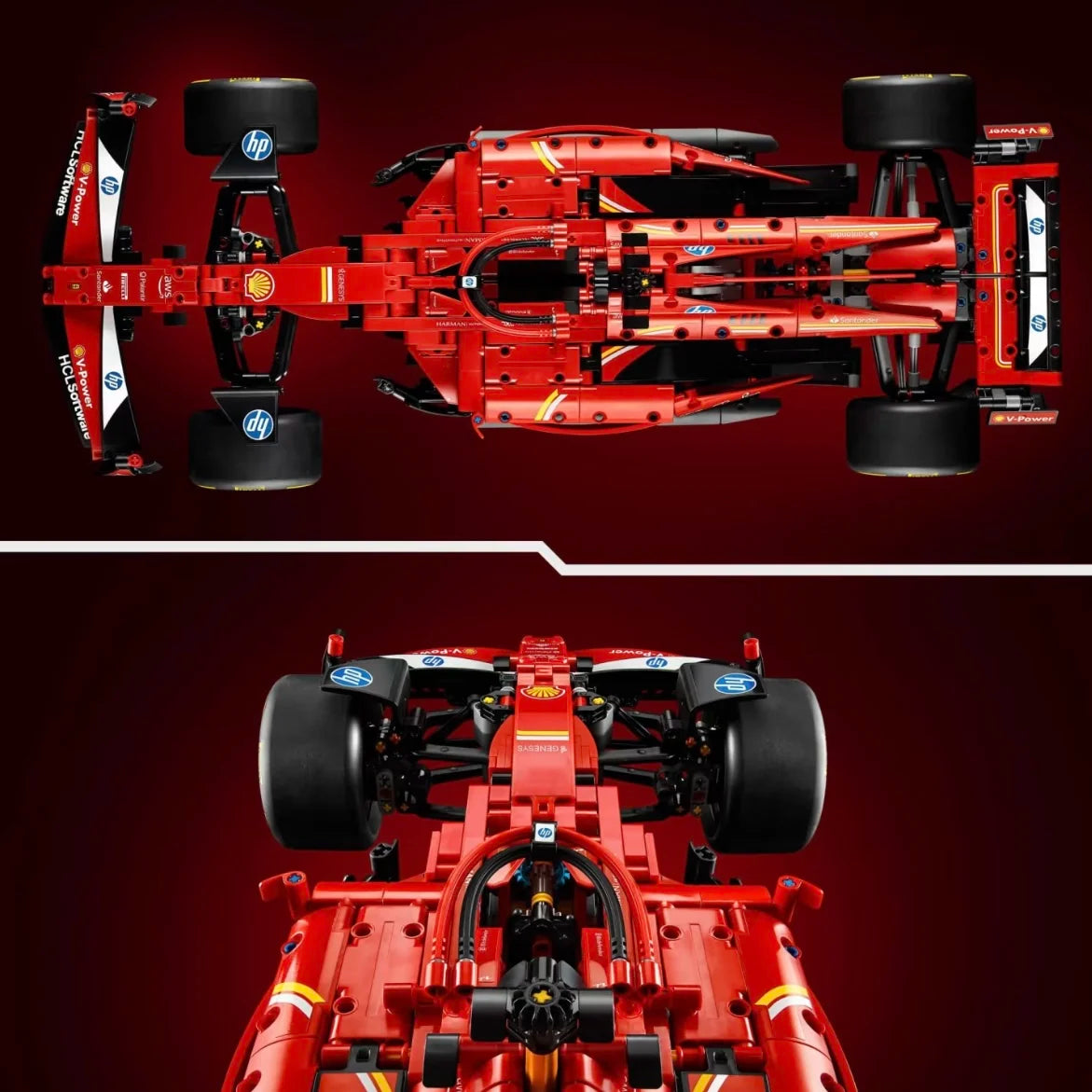 🏎️ דגם מרוצים פורמולה אדום-כחול להרכבה – בלוקים טכניים לילדים ולמבוגרים Technical MOC Red Blue Racing Car Model Building Block Assemble Bricks Toys  | EliXpress.shop