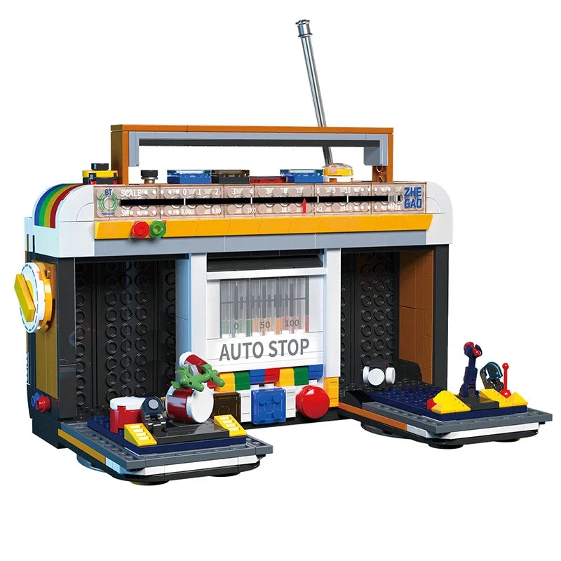 📻 דגם רדיו רטרו להרכבה - צעצוע יצירתי וקישוט נוסטלגי מעולם הקלאסיקה!